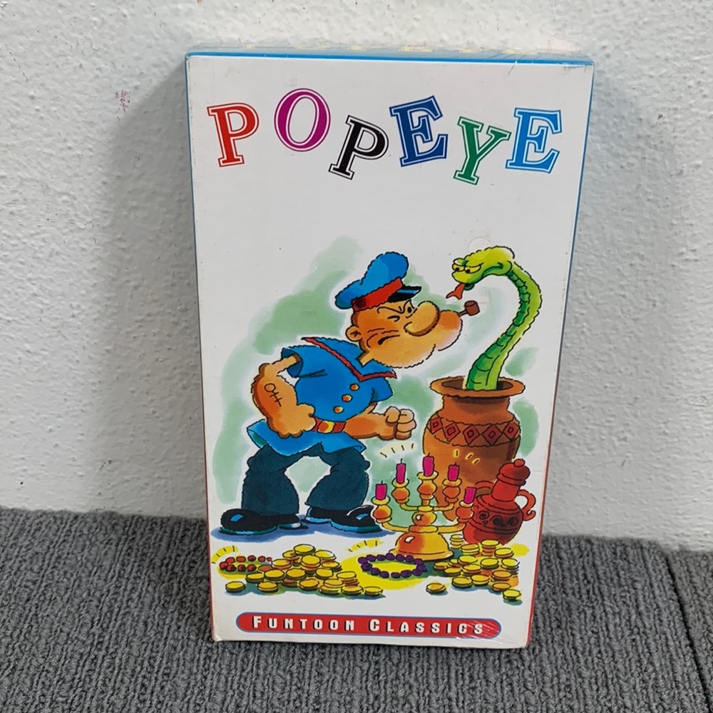 Popeye Meeting with Sinbad the Sailor The Night of the Hunter VHS 1992 New
